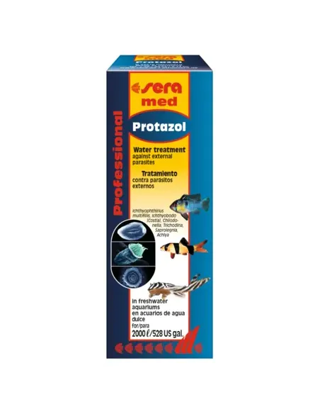 Sera med Professional Protazol Acondicionador de agua contra parásitos peces