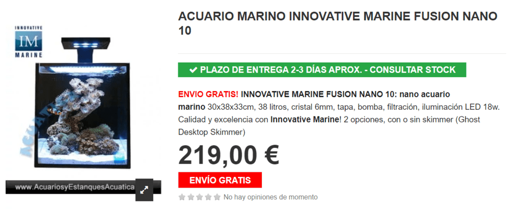 acuario marino innovative marine fusion