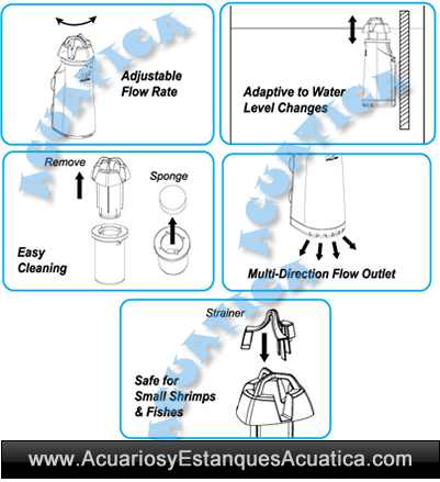 of-Ocean-Free-Surf-Clear-skimmer-de-superficie-acuario-nata-aceite-polvo-instrucciones