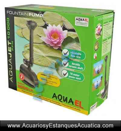 AQUAEL-PFN-aquajet-10000-bomba-de-agua-para estanques-de-jardin-movimiento-circulacion-con-filtro-algas-kois-economica-bajo-consumo