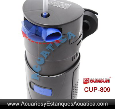 sunsun-cup-809-9w-uv-ultravioleta-con-bomba-filtro-sumergible-agua-verde-algas-detalle-boquilla-movil-salida