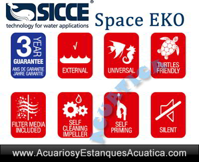 filtro-acuario-sicce-Space-Eko-tortuguera-externo-exterior-pecera-tortugas-auto-cebado-logos-silencio-ce