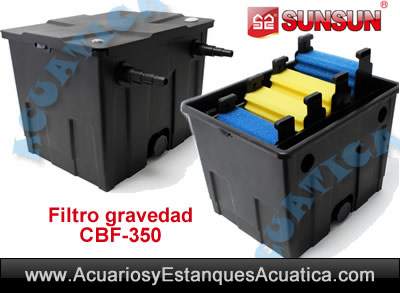 sunsun-cbf-350-filtro-filtracion-estanque-gravedad-flujo-abierto-caja-koi-esponja-bio-bolas