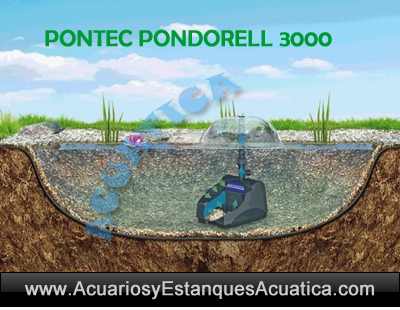 Pontec-PondoRell-3000-filtro-estanque-uv-fuente-instalacion-sumergido